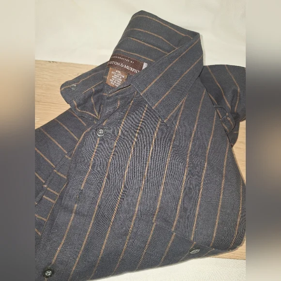 Johnston and Murphy Handcrafted Men's Button Down Long Sleeve Shirt Size XXL-NWT - Picture 9 of 9